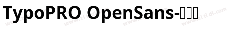TypoPRO OpenSans字体转换